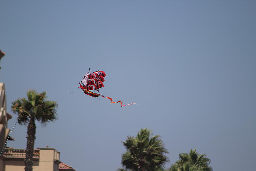 Huntington Beach Photograph - The Flying Dutchman Kite by Colleen Cornelius