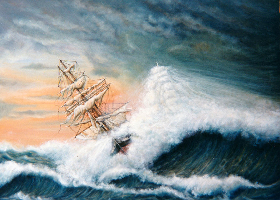 The Flying Dutchman Version One Painting by Mackenzie Moulton