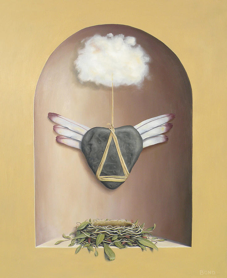 Surrealism Painting - The Flying Lesson by Paul Bond