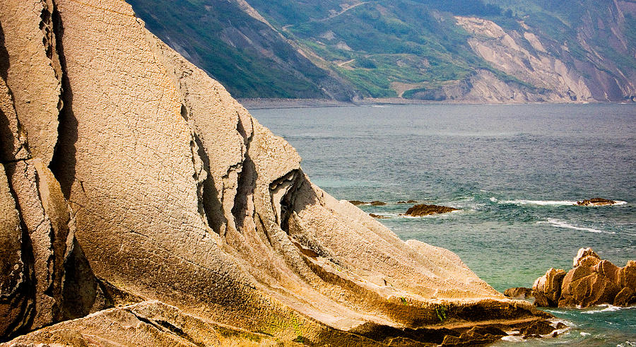 Kt Photograph - The Flysch from the KT Boundary in Zumaia No2 by Weston Westmoreland