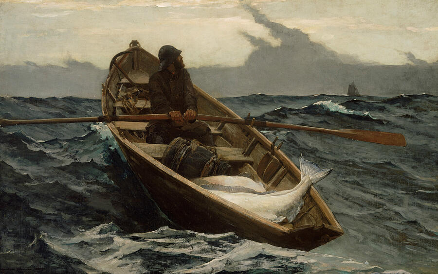 The Fog Warning  Painting by Winslow Homer