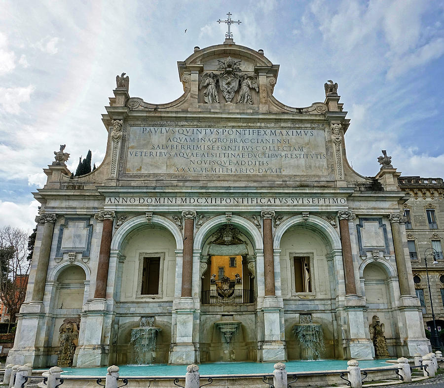 The Fontana dellAcqua Paola In Rome Italy Photograph by Rick Rosenshein