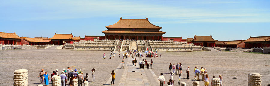 Architecture Photograph - The Forbidden City - Tai He Dian Hall by Panoramic Images
