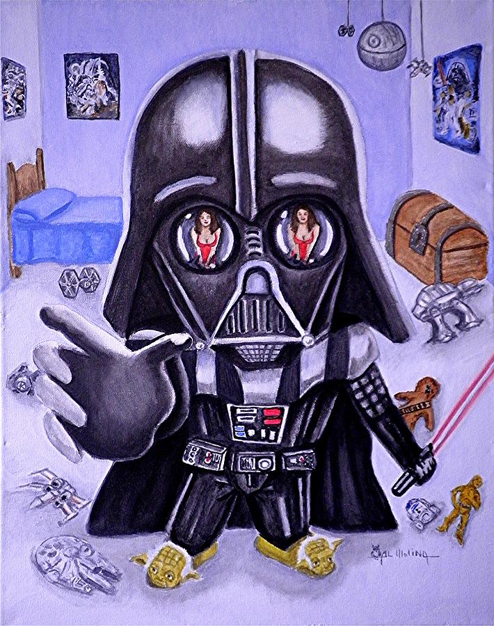 The Force is Strong with this One Painting by Al  Molina