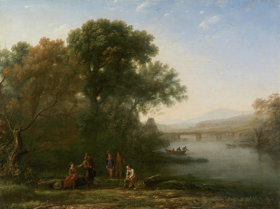 Claude Lorrain Painting - The Ford by Claude Lorrain