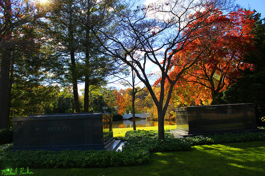 Ford Photograph - The Fords - WoodLawn Cemetery by Michael Rucker