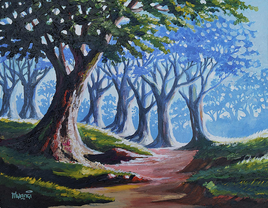 The Forest Painting by Anthony Mwangi