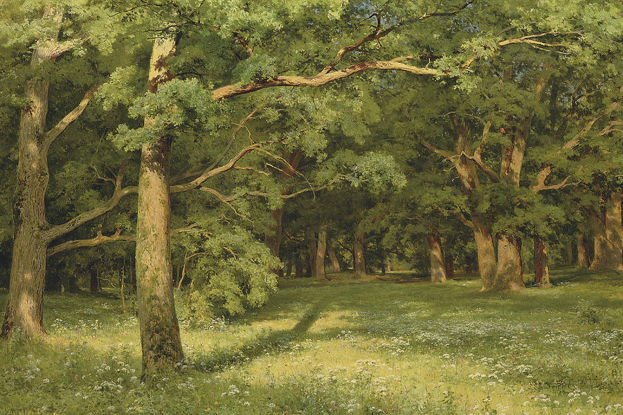 The Forest Clearing Painting by Ivan Shishkin