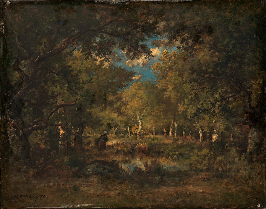 The Forest of Fontainebleau Painting by Narcisse-Virgile Diaz de la Pena