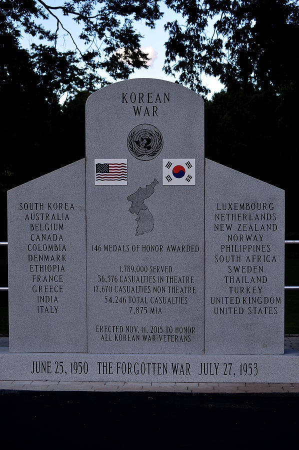The Forgotten War Monument Korean War Photograph by Lesa Fine