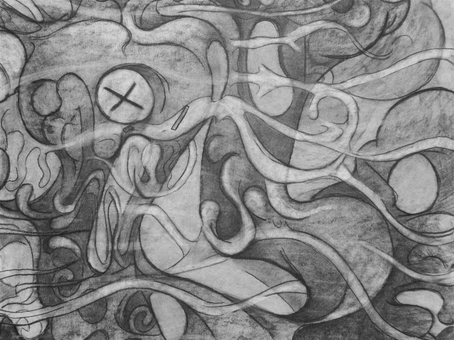 Gray Painting - The Formula by Dan Fluet Gray Painting - The Formula by Dan Fluet