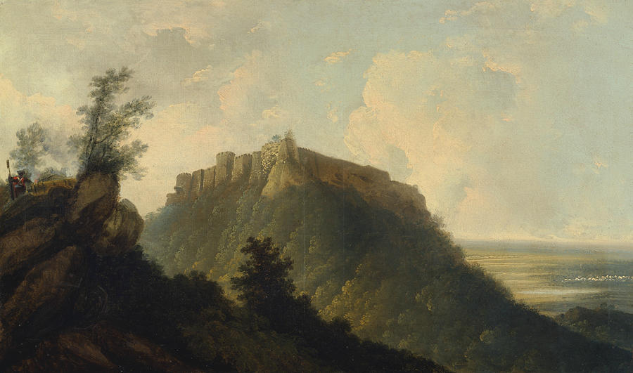 The Fort of Bidjegur Painting by William Hodges