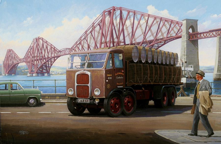 The Forth Bridge Painting by Mike Jeffries