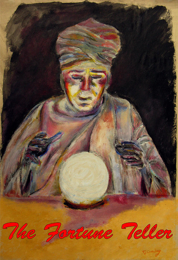 Magic Painting - The Fortune Teller and the Crystal Ball by Tom Conway