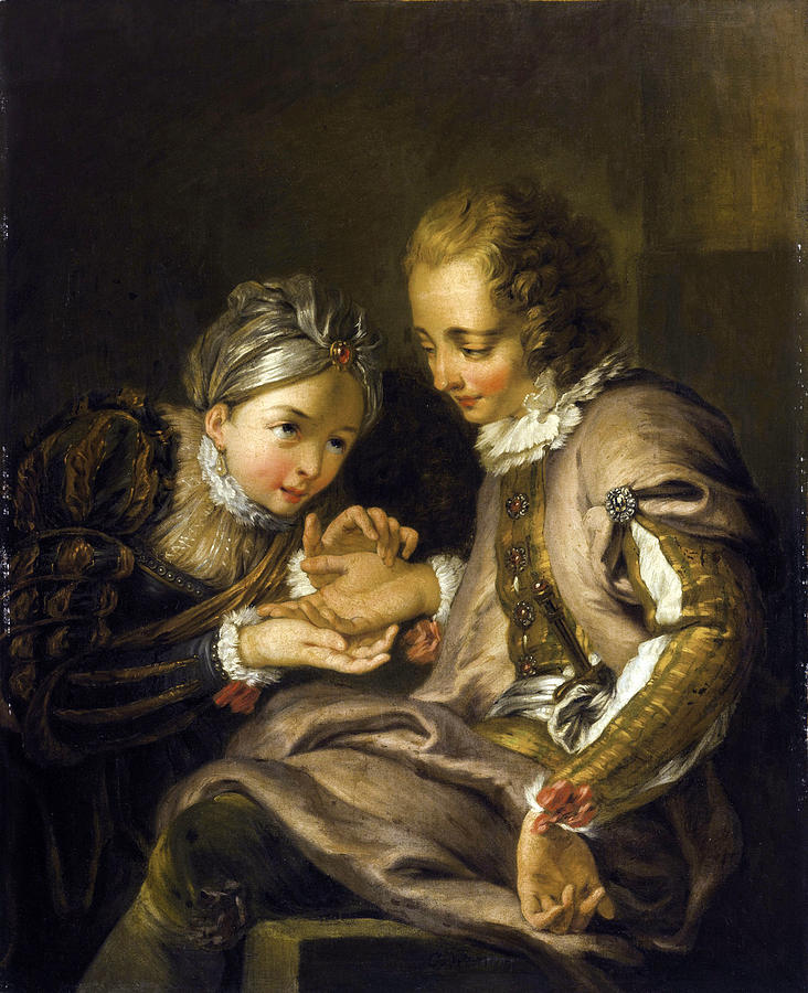 The Fortune Teller Painting by Charles-Antoine Coypel