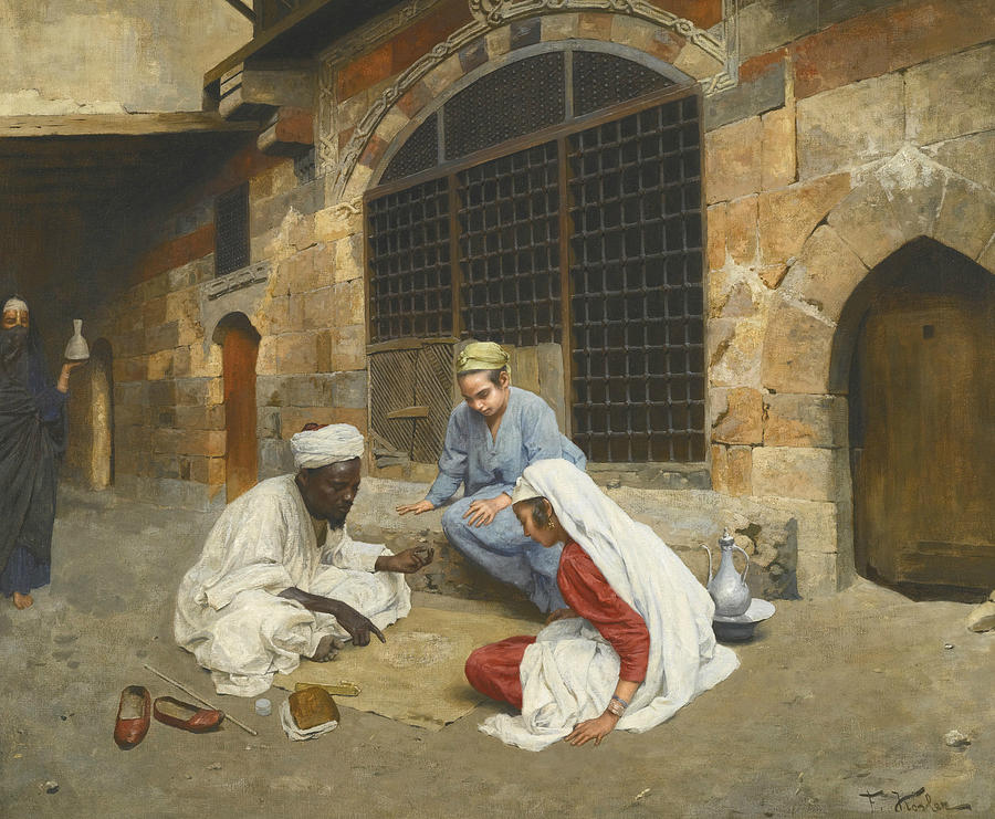 The Fortune Teller of Cairo Painting by Franz Xaver Kosler