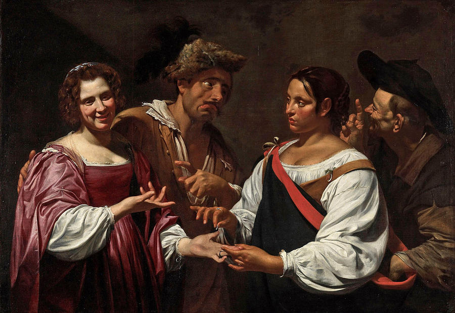 The Fortune Teller Painting by Simon Vouet
