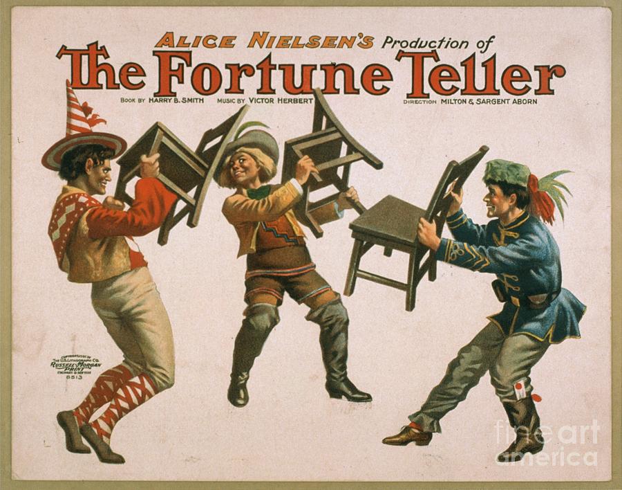 The Fortune Teller vintage musical hall brochure Painting by Vintage Collectables