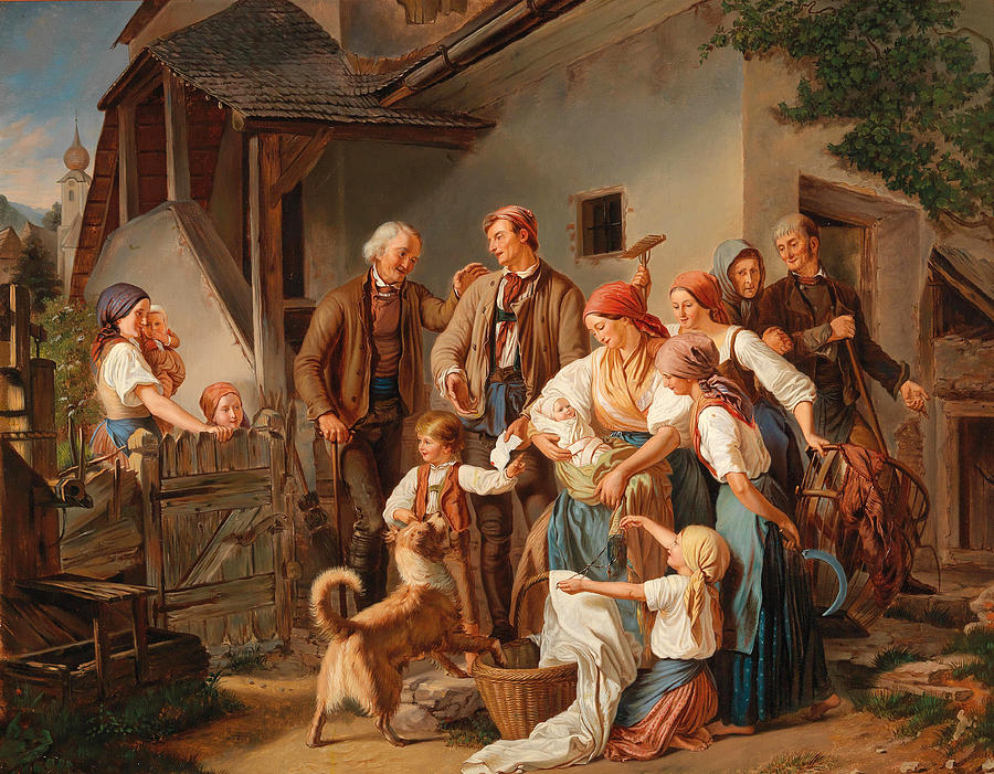 The Foundling Painting by Ferdinand Mallitsch