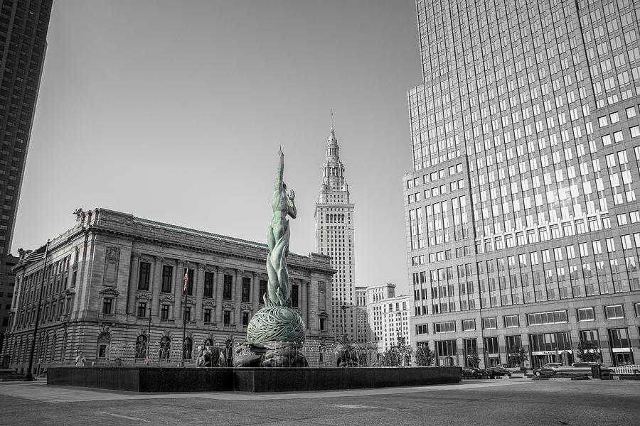 Cleveland Photograph - The Fountain of Eternal Life No2 by Michael Demagall