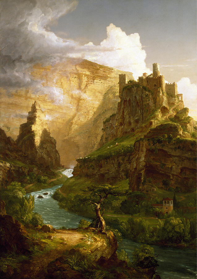 Thomas Cole Painting - The Fountain Of Vaucluse by MotionAge Designs