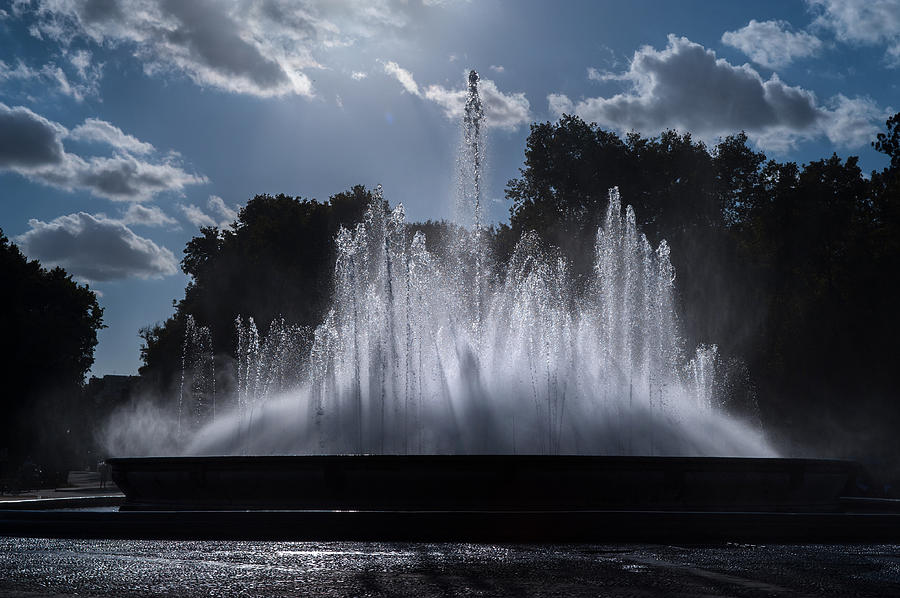The Fountain. Plaza de Espana. Seville Photograph by Jenny Rainbow
