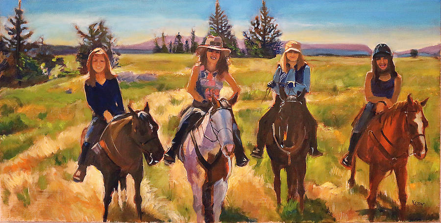 The Four Horsemen Painting by Kaytee Esser