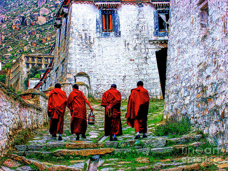 The Four Monks Photograph by Rick Bragan