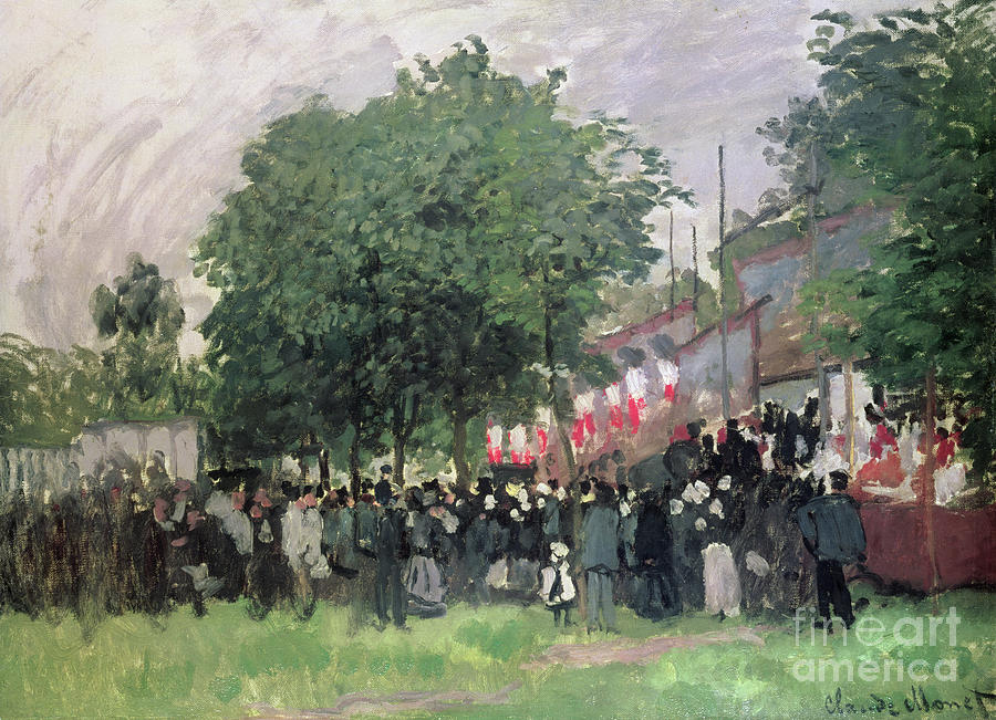 The Fourteenth of July, Bastille Day Painting by Claude Monet