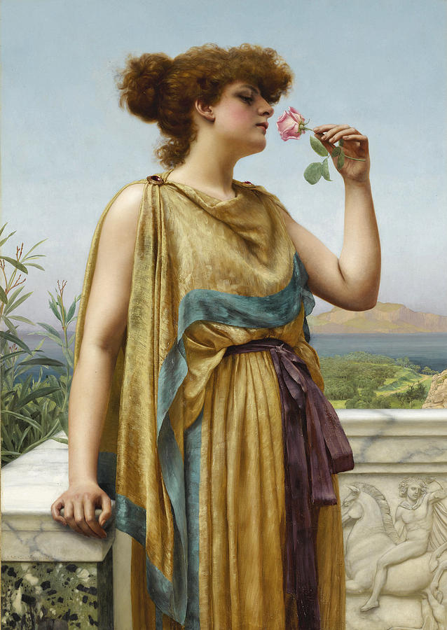 The Fragrant Rose Painting by John William Godward