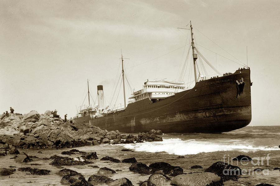 The Photograph - The Frank H. Buck was an oil tanker of the Associated Oil Company and was 427 feet long May 1924 by Monterey County Historical Society