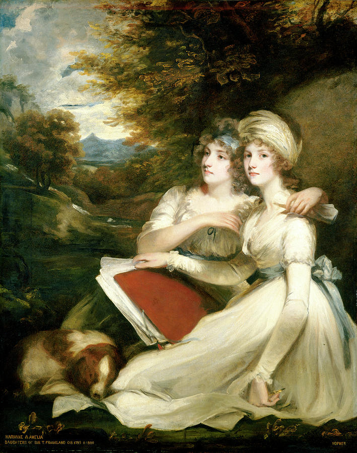 The Frankland Sisters Painting by John Hoppner