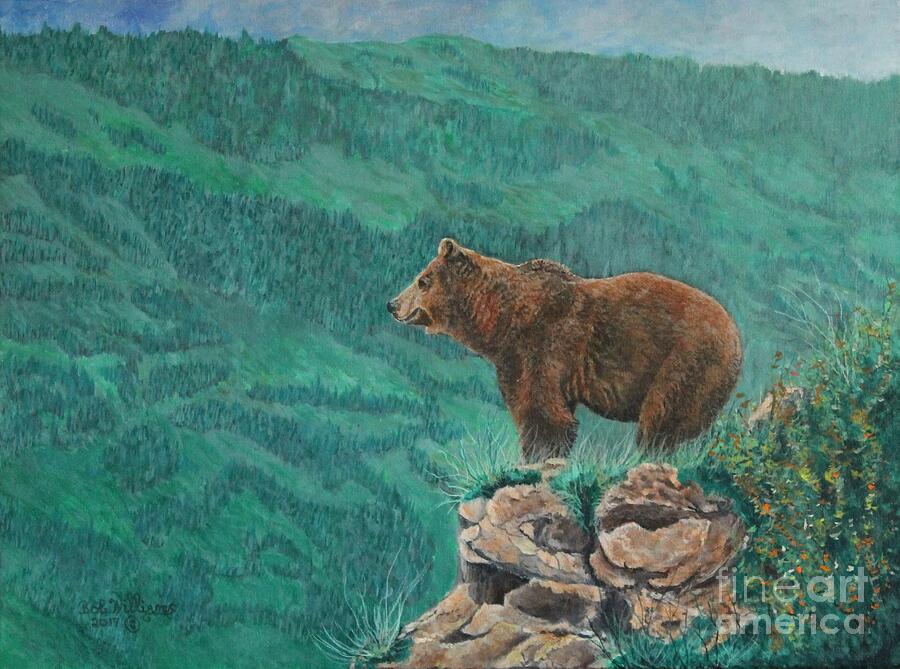 The Franklin Grizzly Bear Painting by Bob Williams