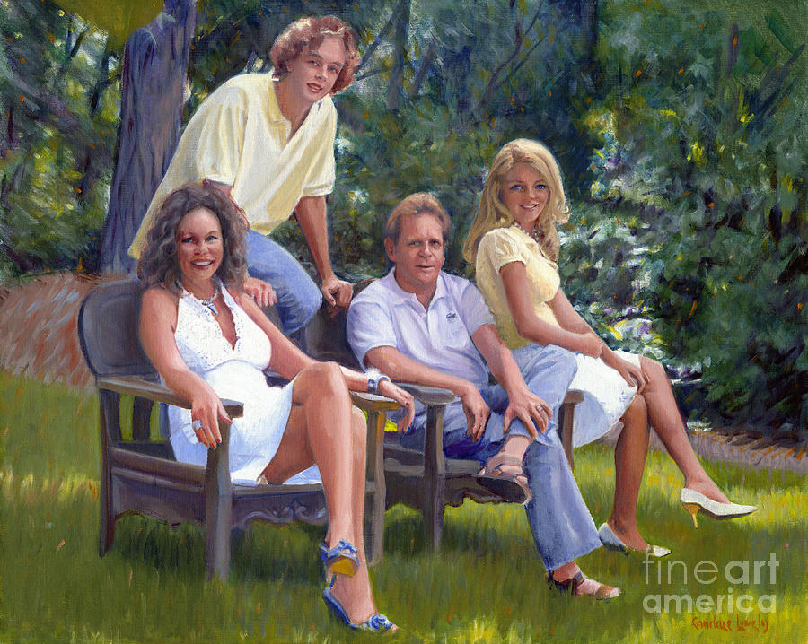 The Fraum Family Painting by Candace Lovely