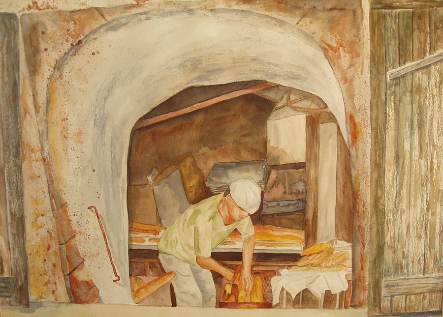 The French Baker Painting by Vicki  Housel