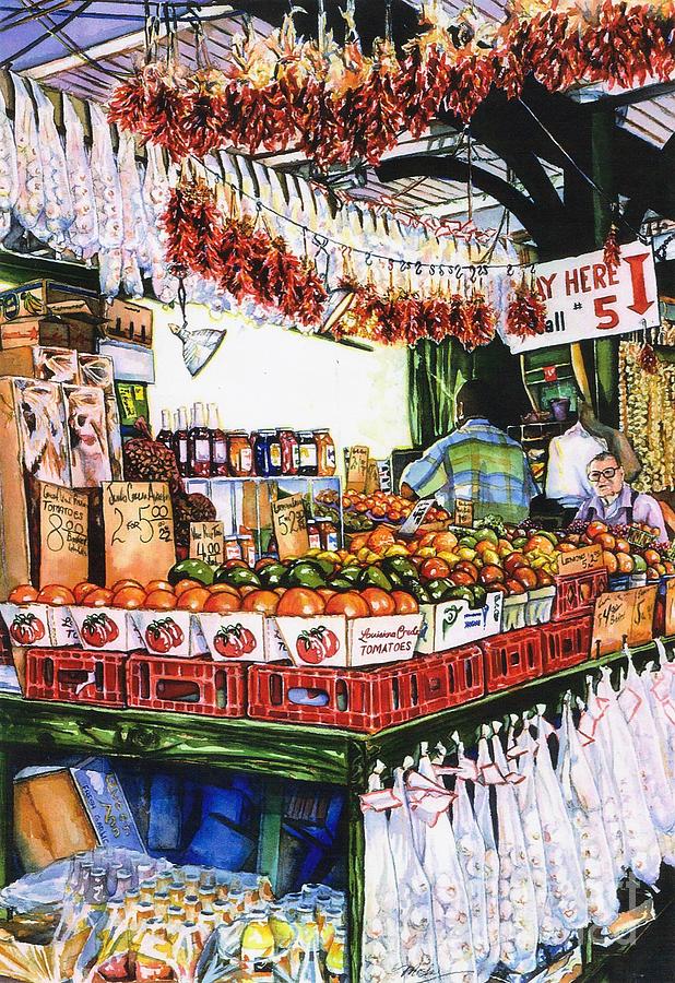 New Orleans Painting - The French Market, New Orleans by Misha Ambrosia