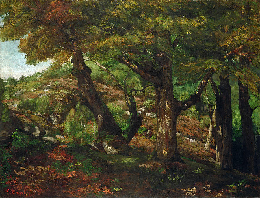 The Fringe of the Forest Painting by Gustave Courbet
