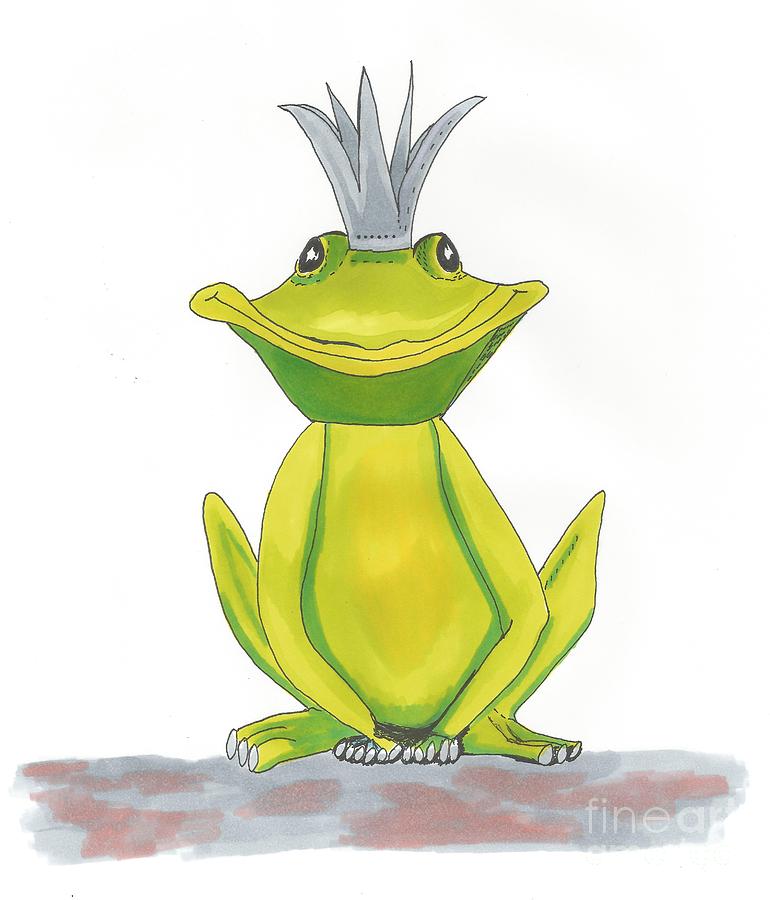 Frog Drawing - The Frog King by Isabel Proffit