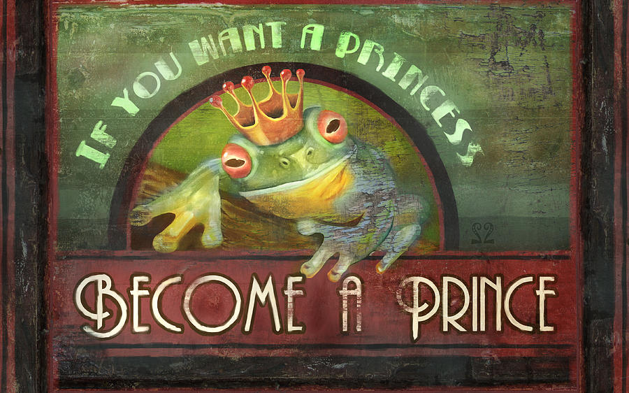 Vintage Painting - The Frog Prince by Joel Payne