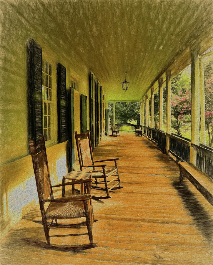 The Front Porch Vintage Photograph by Judy Vincent