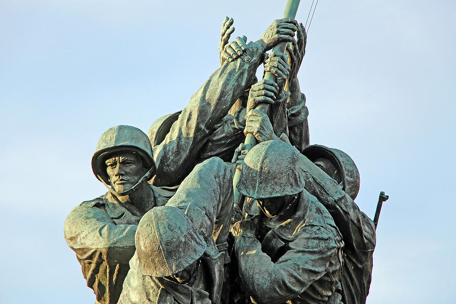 The Front Up Close -- The Iwo Jima Monument Photograph by Cora Wandel ...