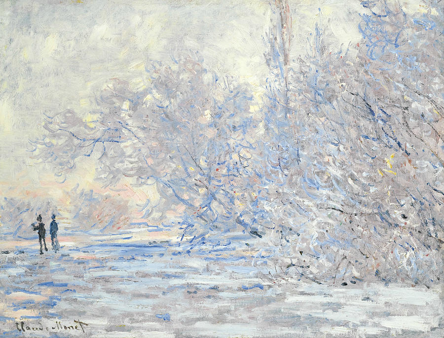 The Frost in Giverny  Painting by Claude Monet