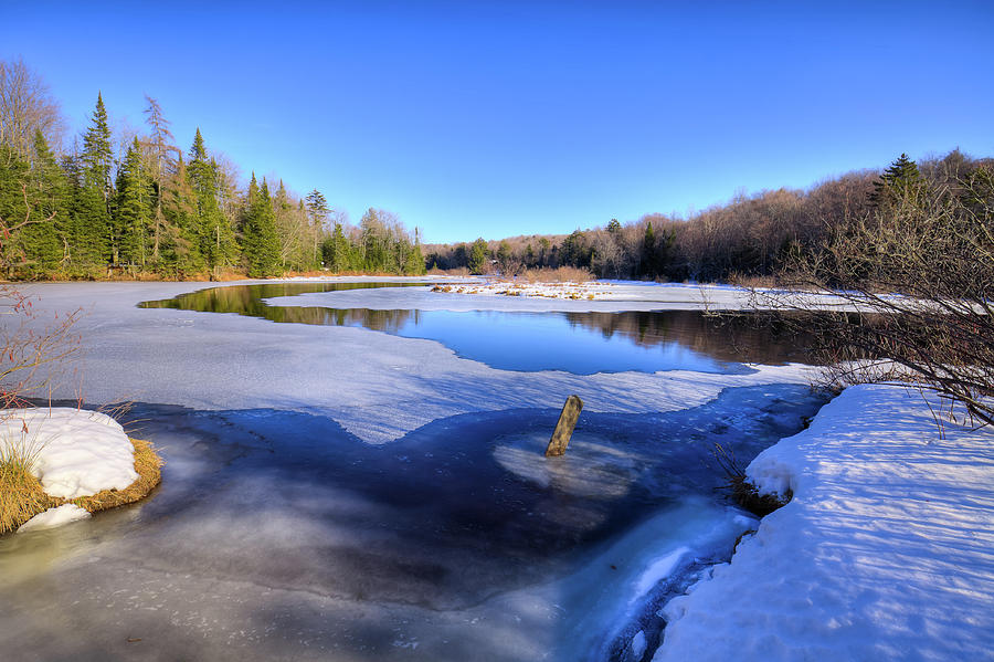 The Frozen Moose River Photograph by David Patterson