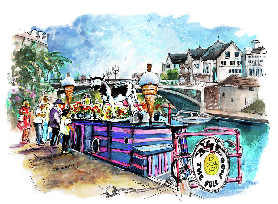 The Full Moo In York Painting by Miki De Goodaboom