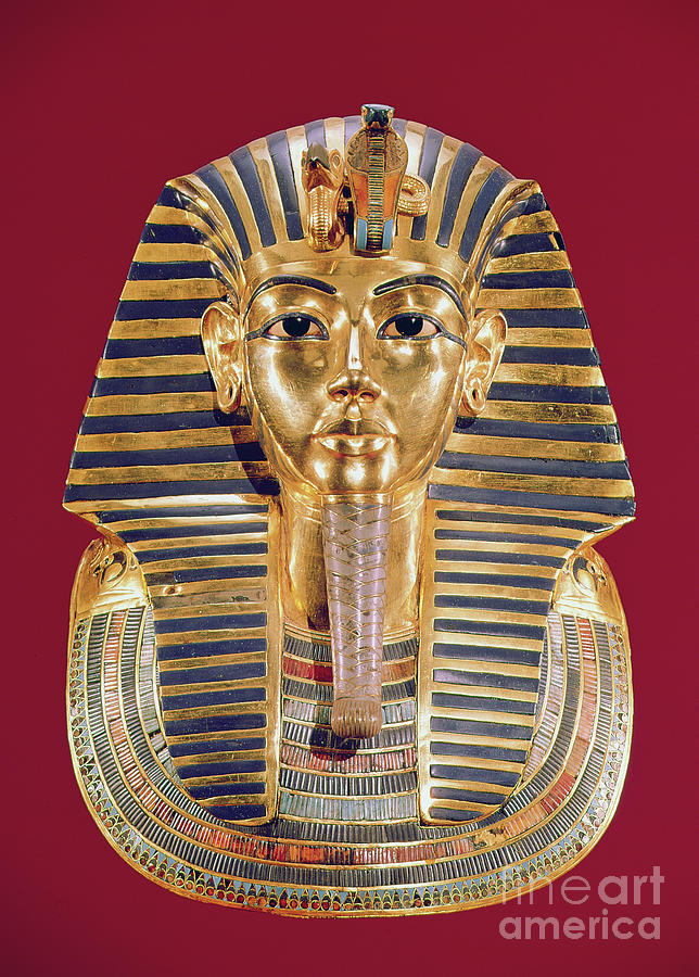 Tutankhamun Photograph - The funerary mask of Tutankhamun by Egyptian School