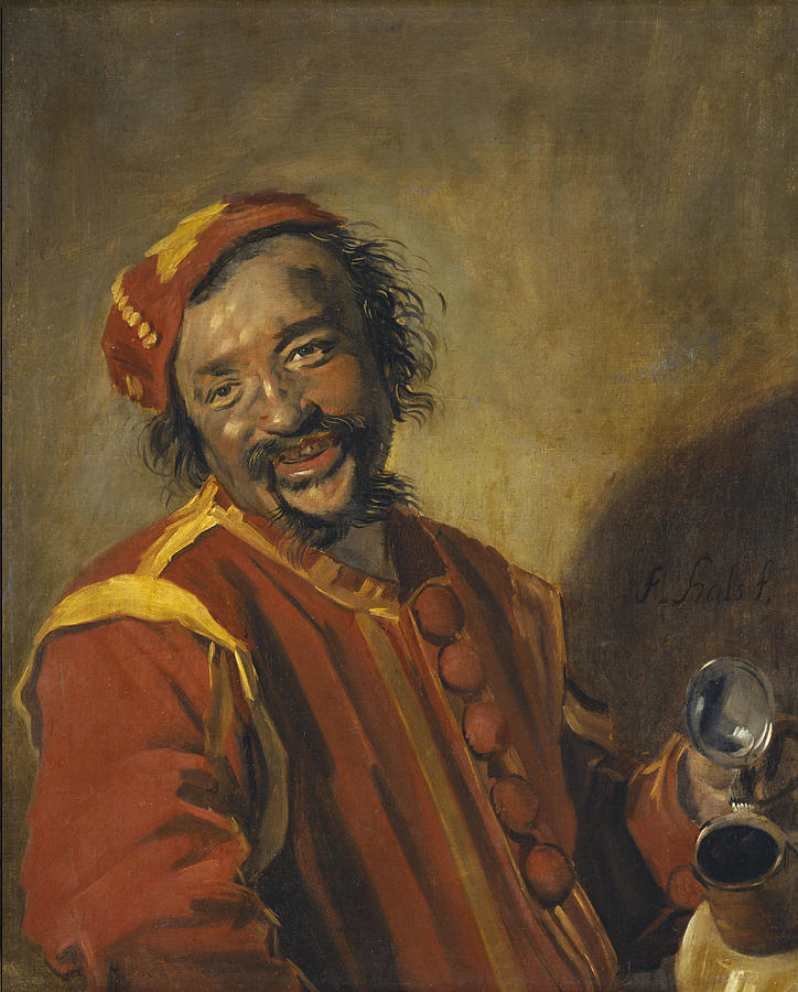 The Funny Drinker Painting by Frans Hals