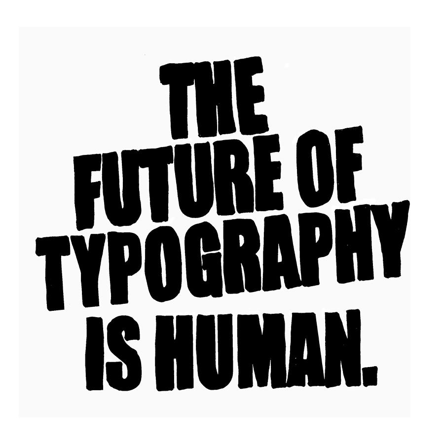 The Future of Typography Painting by Tonya Doughty
