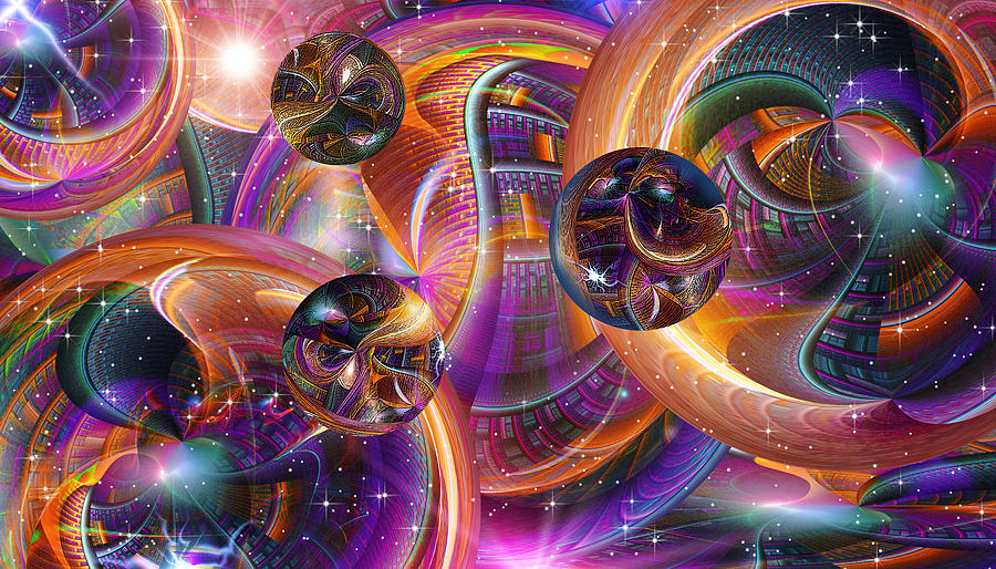 Abstract Digital Art - The Futures So Bright by Phil Sadler