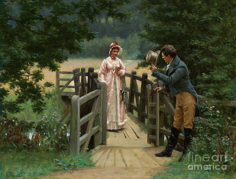The Gallant Suitor  Painting by MotionAge Designs