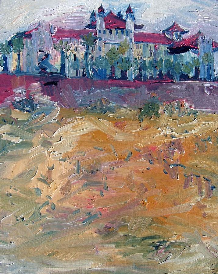 Architecture Painting - The Galvez from the Old Balinese Pier by Natalie Rodgers